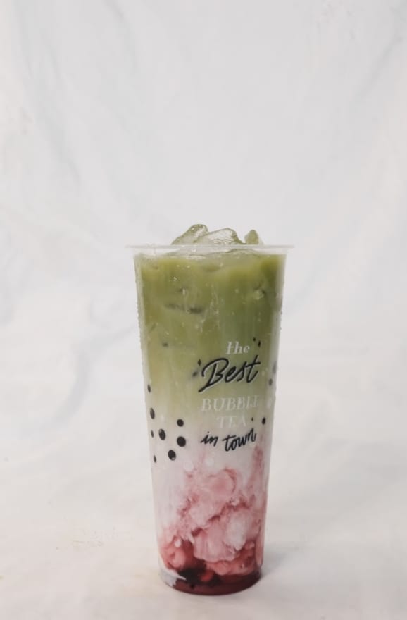 Blueberry Matcha Latte.
